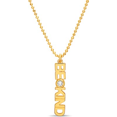 Lesa Michele Be Kind Pendant Necklace