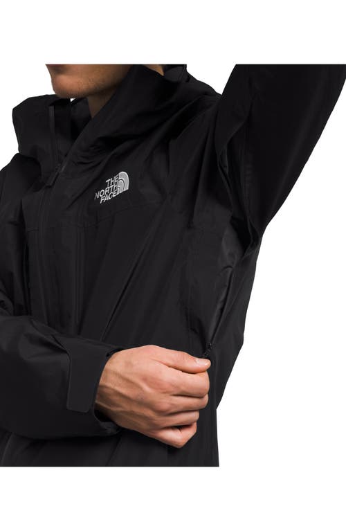 The North Face Dryvent Mono Black Jacket With Logo Printed On The Front In Tech Fabric Man In Tnf Black-npf
