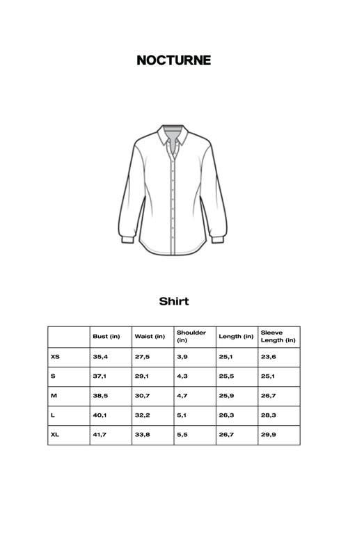 Shop Nocturne Rhinestone Embroidered Button-up Shirt In White