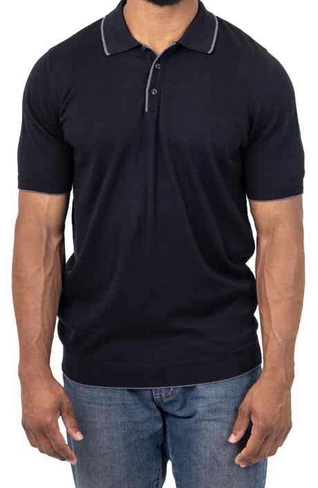 BLACK CLOVER Short Sleeve Scotte Polo Athletic Knit Polo Shirt