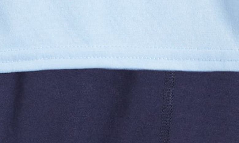 Shop Nordstrom Kids' Short Pajamas In Blue Placid Dino- Navy