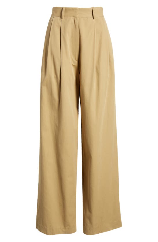 Shop Wayf Gilmore Cotton Blend Pants In Khaki