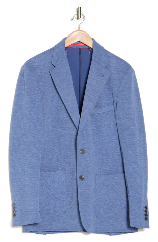 Lucky Brand Mélange Knit Sport Coat In Blue