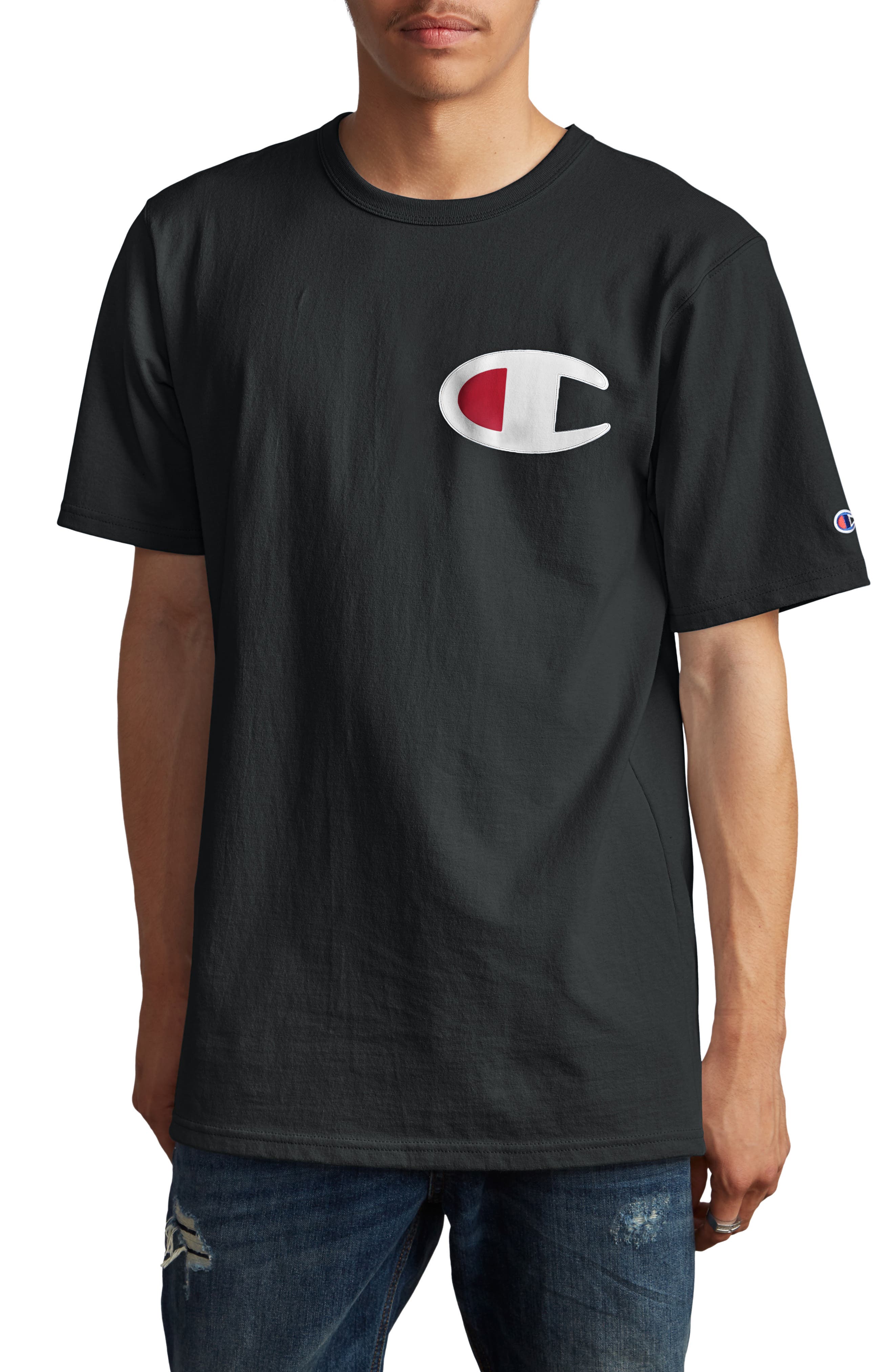 champion patch shirt