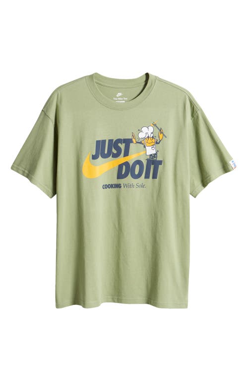 Shop Nike Max90 Cooking With Sole Graphic T-shirt In Oil Green