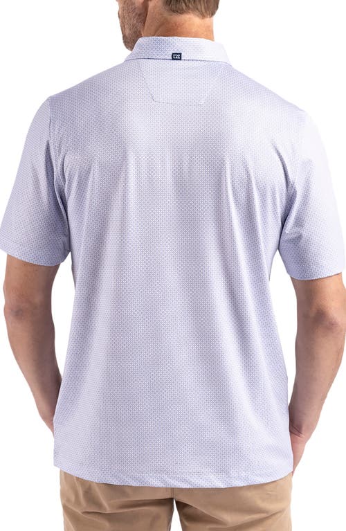 Cutter & Buck Pike Diamond Dot Print Polo In Hyacinth