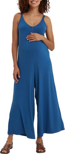 Jessica Simpson Maternity High Low Nursing Shirt Womens L Blue Black  Pullover