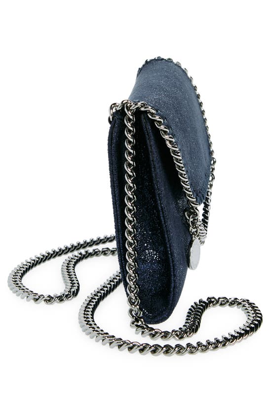 Shop Stella Mccartney Mini Falabella Faux Leather Crossbody Bag In Ink
