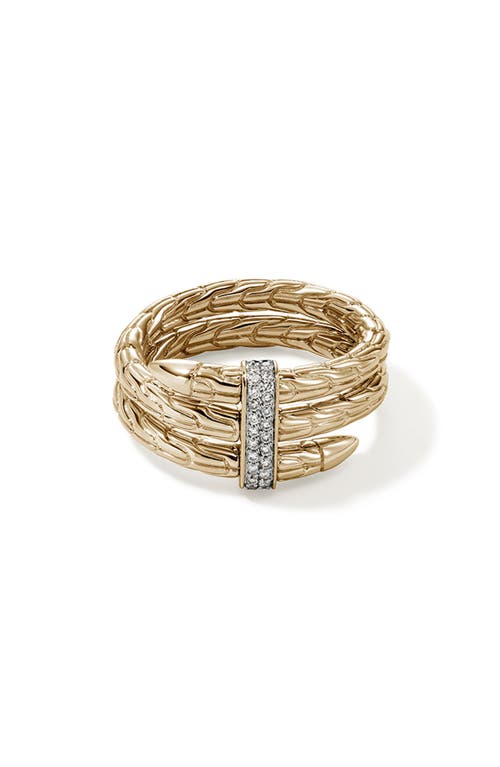 John Hardy Spear Diamond Bypass Ring in Gold at Nordstrom