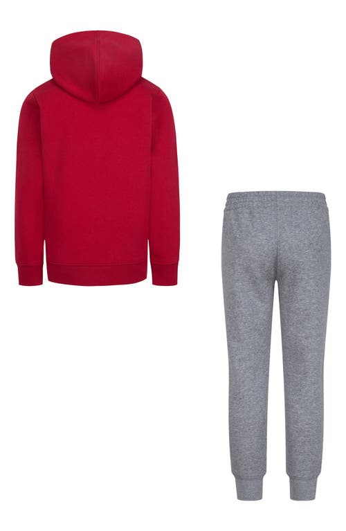 Nike Kids' Sportswear Fleece Hoodie & Joggers Set In Dark Grey Heather