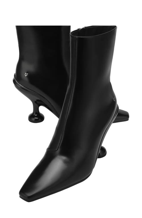 Naked Wolfe Kayla Box Leather Black In Black-box Leather