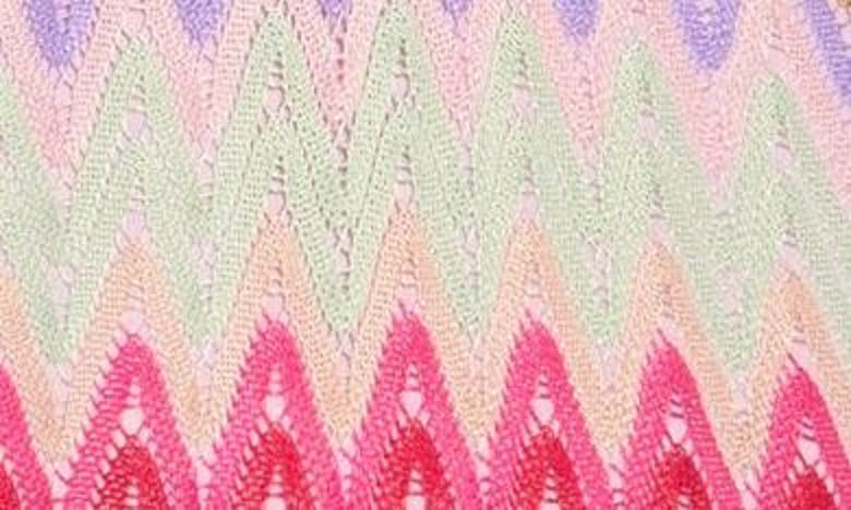 Shop Show Me Your Mumu Biarritz Zigzag Knit Bodysuit In Riviera Zigzag Crochet