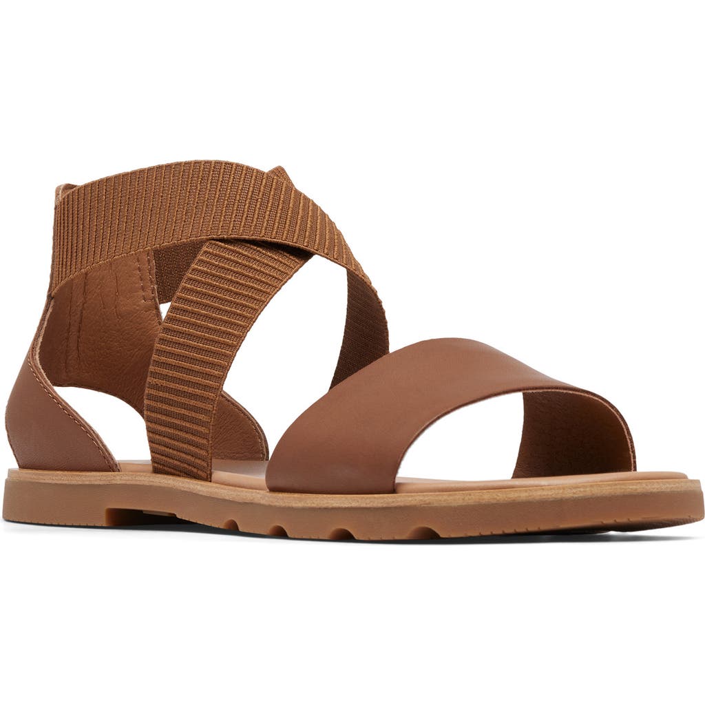 Sorel Ella Iii Sandal In Velvet Tan/gum 2