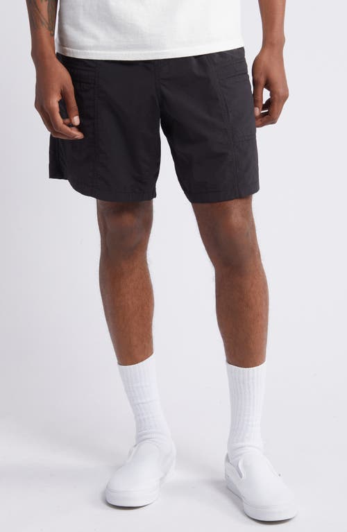 Obey Route Belted Nylon Shorts In Black