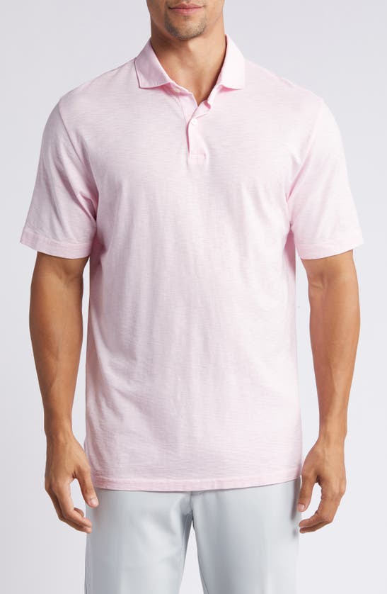Shop Peter Millar Crown Crafted Journeyman Pima Cotton Polo In Misty Rose