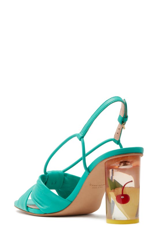 Shop Kate Spade Mai Tai Slingback Sandal In Clean Green