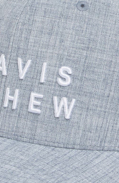Travismathew Rockdale Snapback Baseball Cap In Heather Light Blue