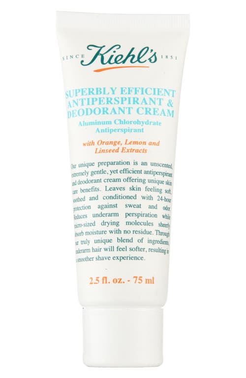 Kiehl's Since 1851 Superbly Efficient Anti-Perspirant & Deodorant Cream at Nordstrom, Size 2.5 Oz