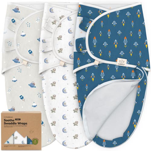 Keababies 3-pack Soothe Zippy Swaddle Wrap In Cosmo