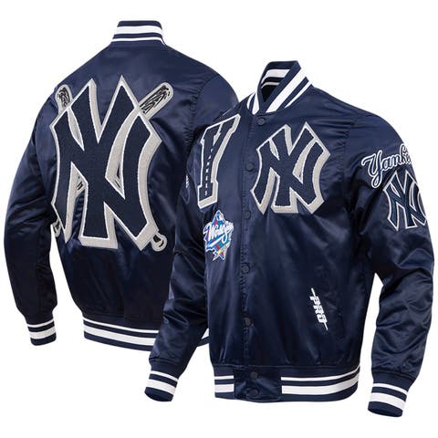 Men's New York Yankees Starter Navy/Cream Vintage Varsity Satin