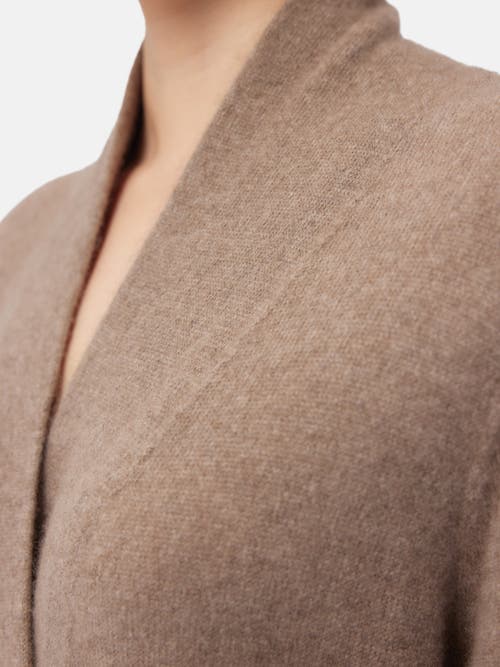 Shop Gobi Cashmere Long Cashmere Robe In Taupe