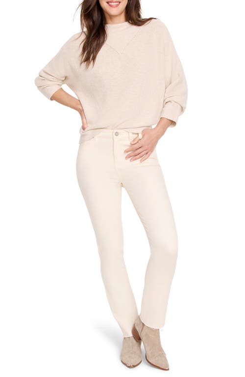 Shop Nic + Zoe Nic+zoe Shaker Stitch Mock Neck Sweater In Sandshell