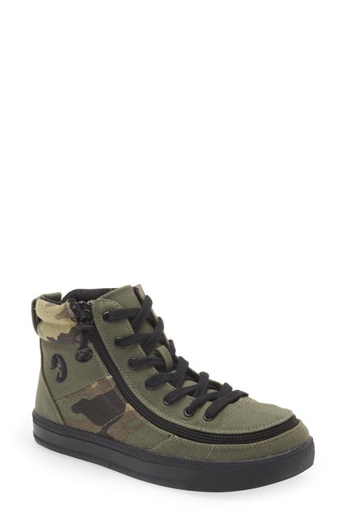Billy Footwear Street Camo High Top Sneaker Olive at Nordstrom, M