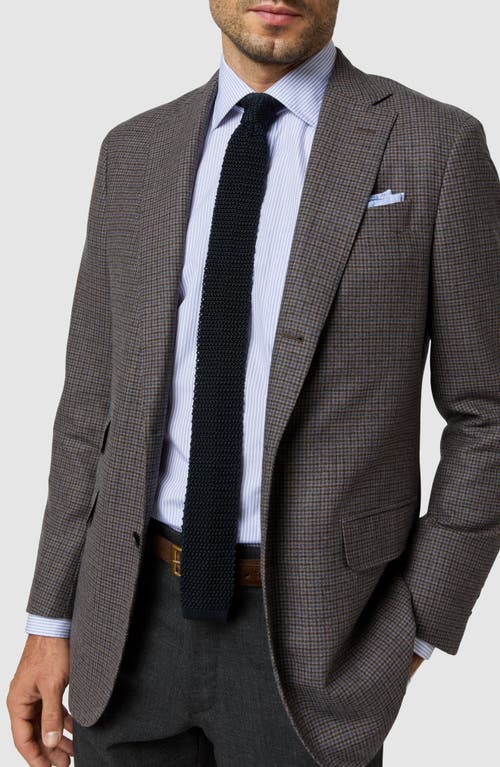 Sid Mashburn Virgil No. 2 Check Wool Sport Coat in Brown/Blue Check 