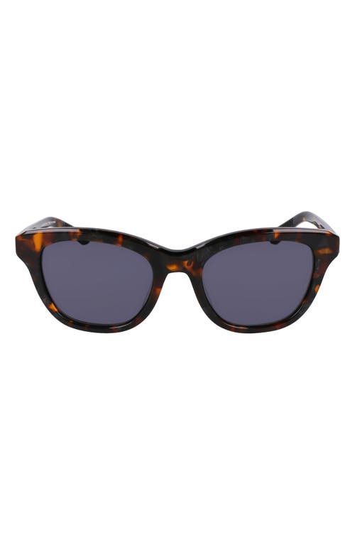 52mm Cat Eye Sunglasses in Gunmetal Pearl Tortoise