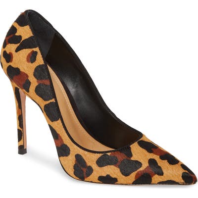 Schutz Caiolea Genuine Calf Hair Pump- Beige