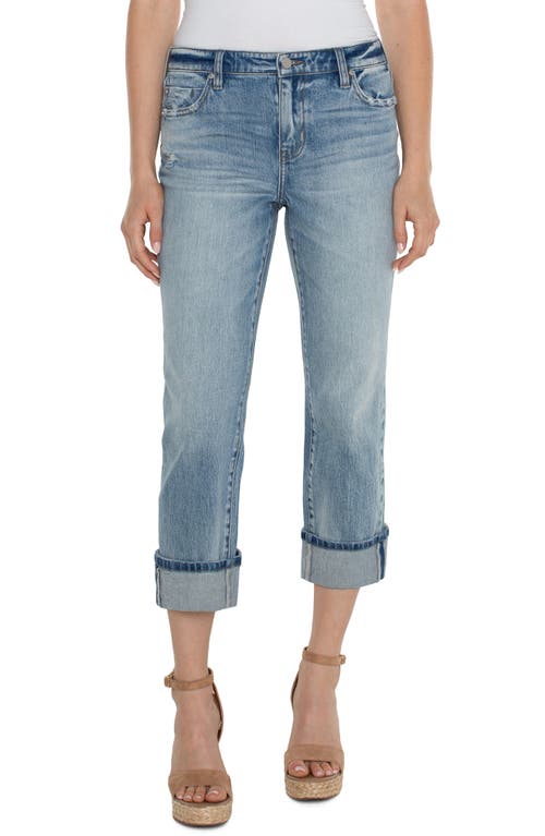 Liverpool Los Angeles Marley Distressed Back Seam Girlfriend Jeans Old Coast at Nordstrom,