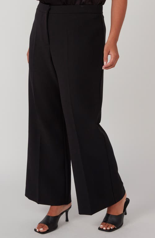 Shop Estelle Neptune Wide Leg Pants In Black