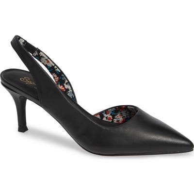 Seychelles Ornament Slingback Pump, Black