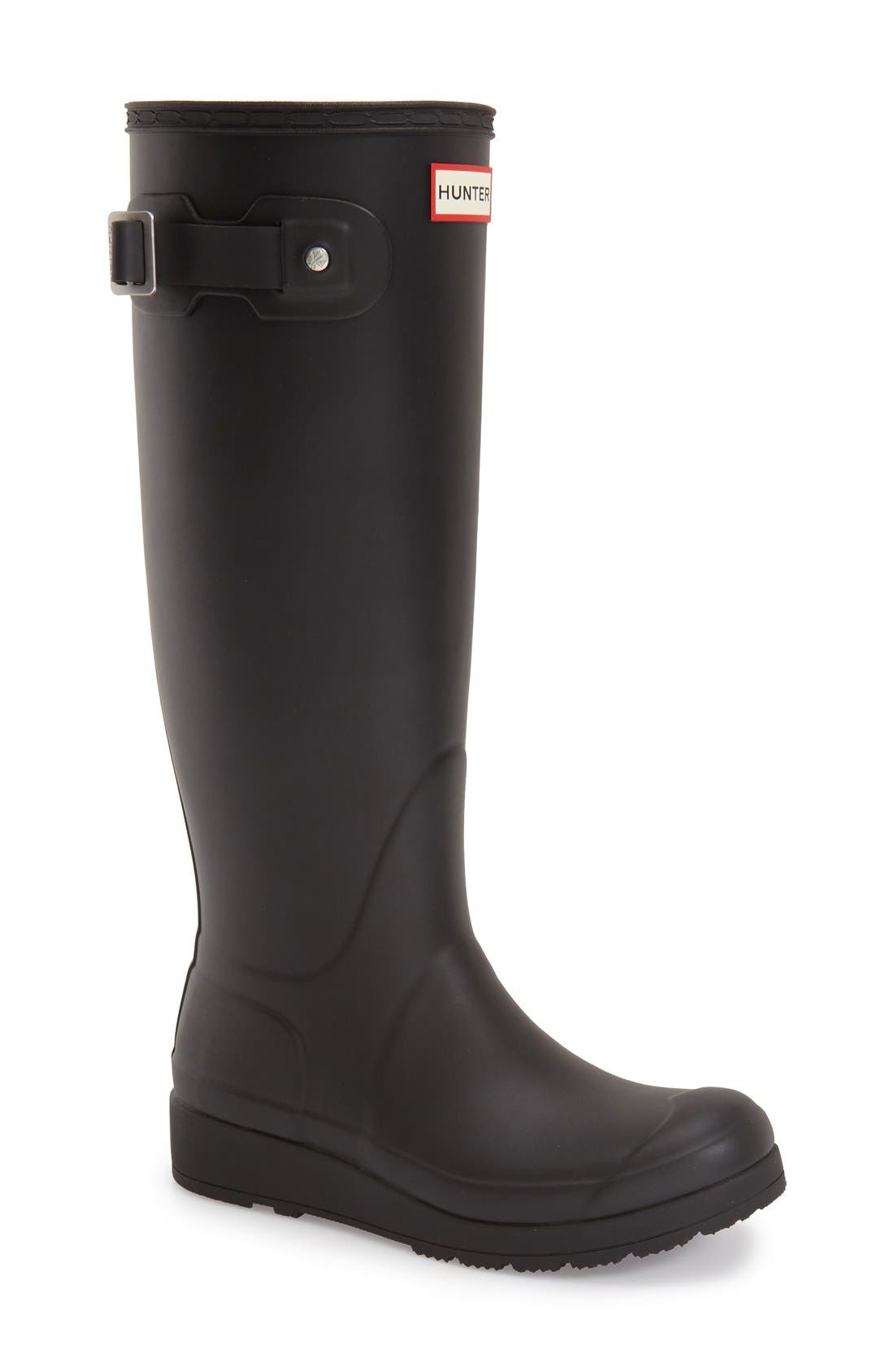 hunter wedge rain boots