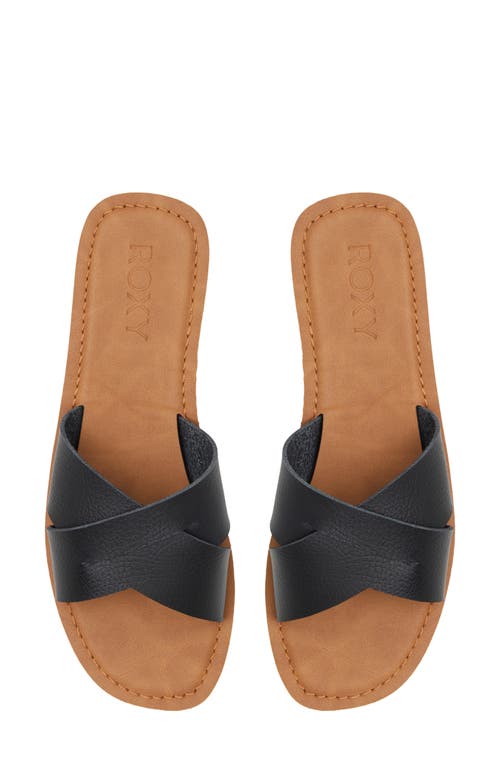 Roxy Andreya Slide Sandal In Black