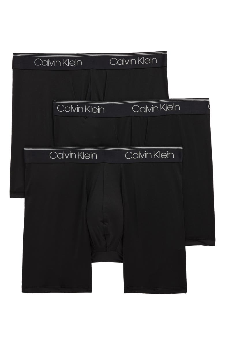 Calvin Klein 3-Pack Low Rise Microfiber Stretch Boxer Briefs | Nordstrom