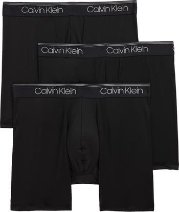 Microfiber Stretch boxer briefs 3-pack, Calvin Klein