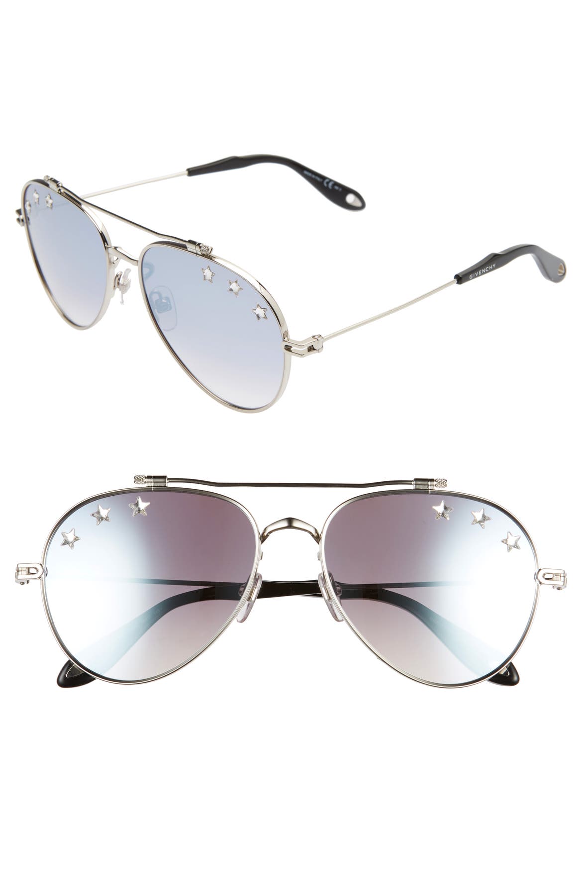 Givenchy 58mm Aviator Sunglasses | Nordstrom
