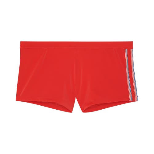 HOM Nautical Cup Swim Shorts in Red 