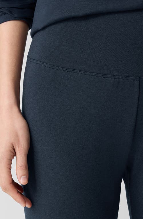 Shop Eileen Fisher High Waist Ankle Leggings In Deep Adriatic