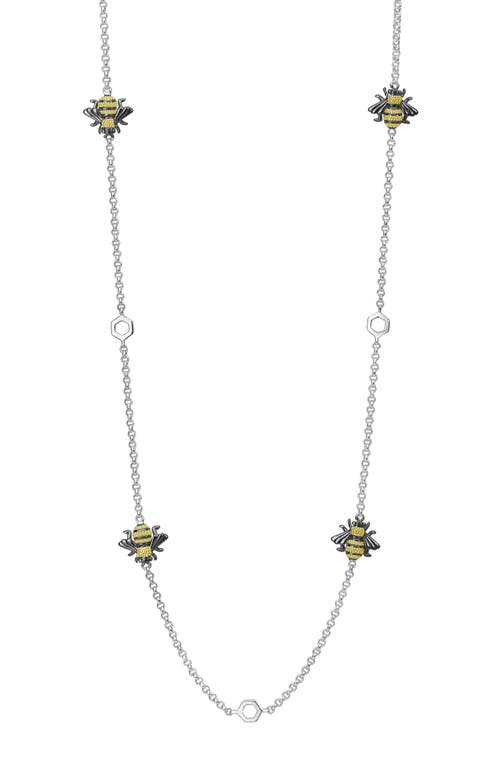 LAGOS Rare Wonders - Honeybee Station Long Necklace in Silver/Gold at Nordstrom, Size 34 In
