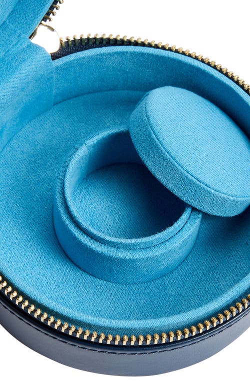 Wolf Sophia Mini Circle Zip Case In Indigo