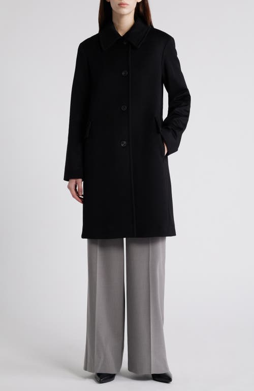 Fleurette Perri Longline Cashmere Coat in Black 