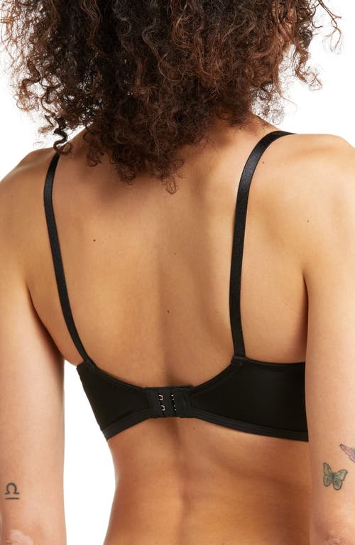 Skarlett Blue Entice Wireless Push-up Bra In Black/nylon