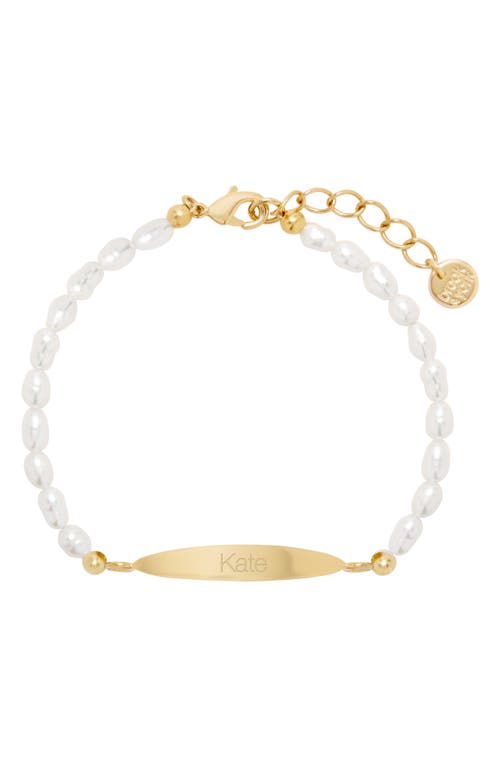 Brook and York Merritt Personalized Name Bracelet in Gold