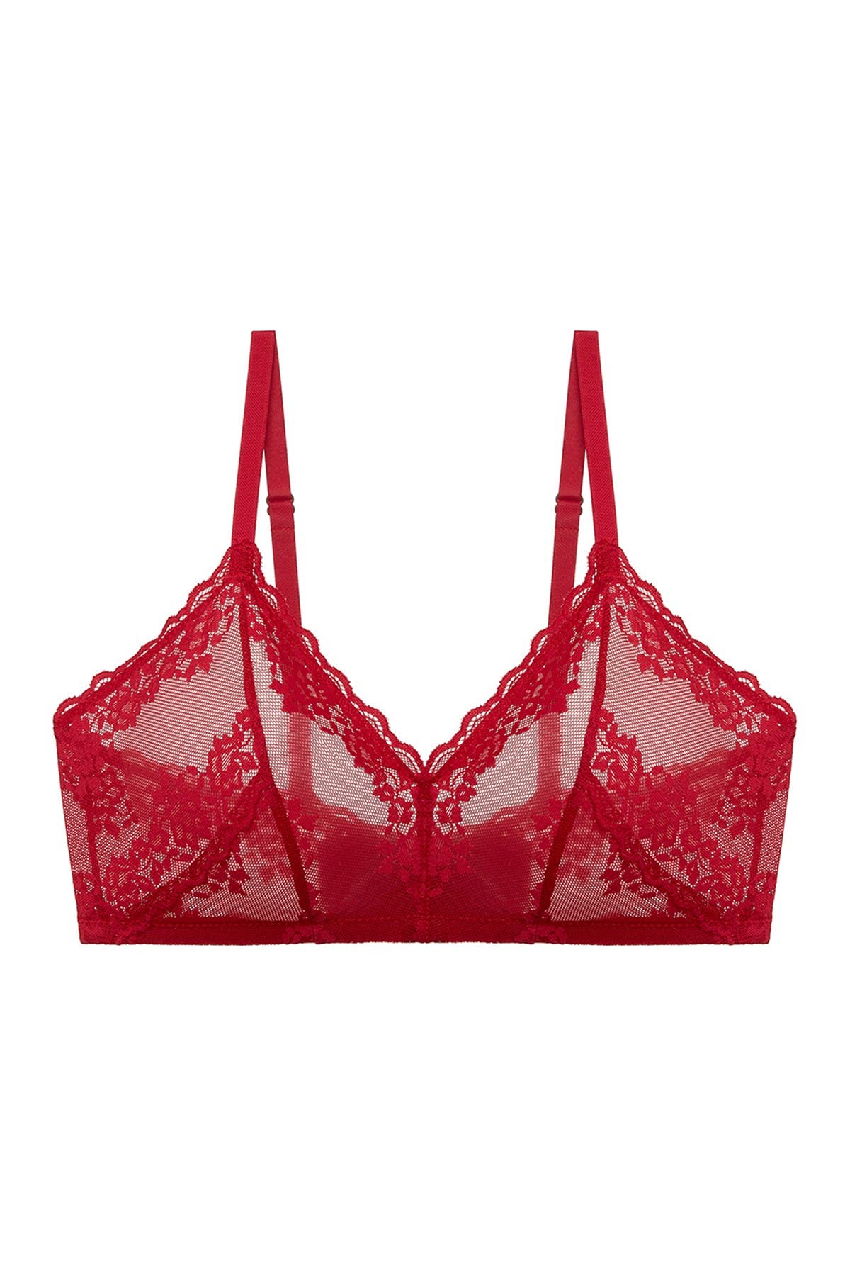 lace bralette red