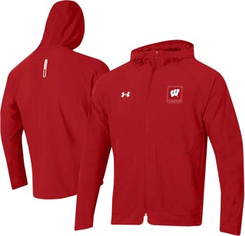 Men's Under Armour Black Wisconsin Badgers Motivate Button-Up Shirt Size: Small