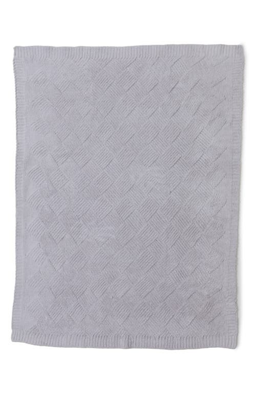 Barefoot Dreams Cozychic Diamond Weave Blanket In Oyster