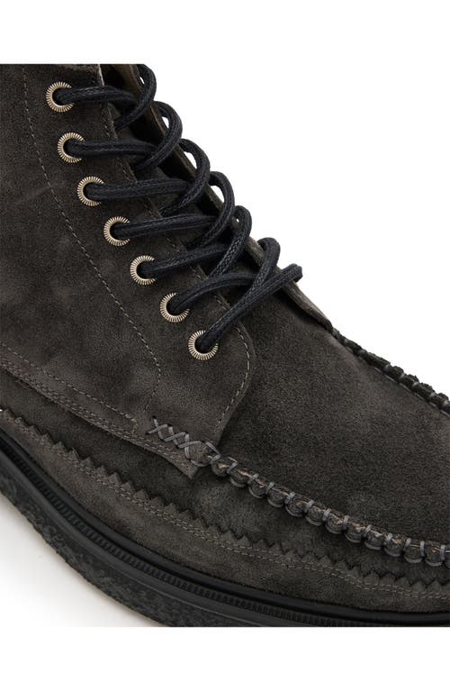 Shop Allsaints Gibbs Moc Toe Boot In Charcoal Grey