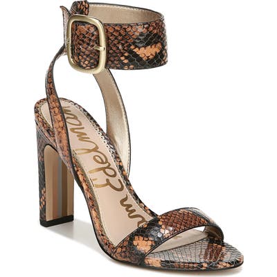 Sam Edelman Yola Ankle Strap Sandal- Brown